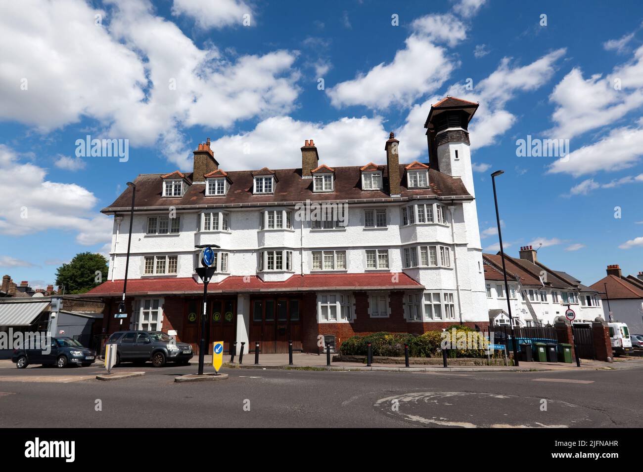 Ex stazione di fuoco di Perry vale, ora che ospita la carità di azione della famiglia che è servizio di alloggiamento sostenuto di Lewisham. Foto Stock