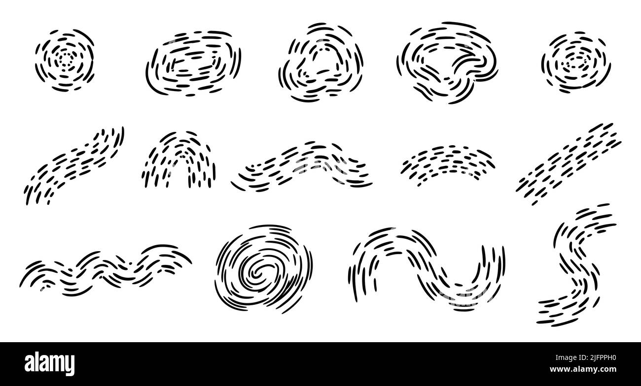 Forma astratta linea tratteggiata elemento illustrazione vettoriale per decorazione, sfondo, carta da parati, ecc. isolato su sfondo bianco Illustrazione Vettoriale