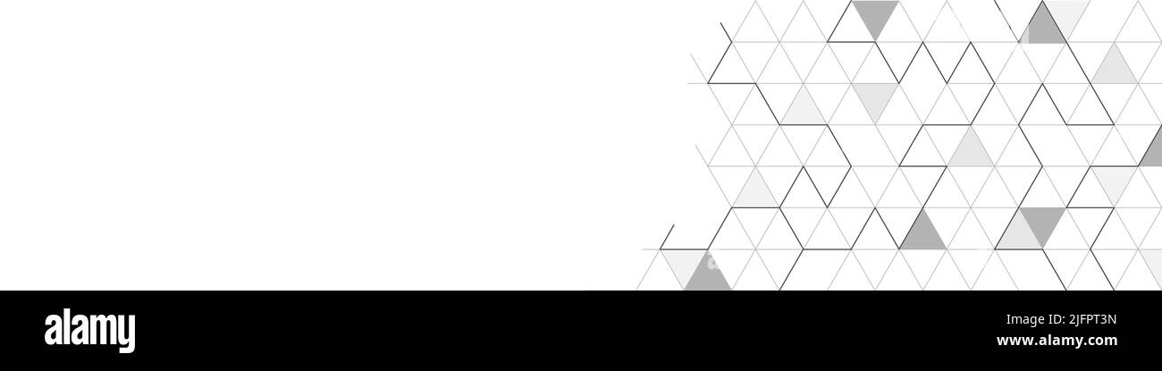 Disegno geometrico astratto con un motivo di forma triangolare. Modello per sfondo, copertina, banner e design creativo. Stile piatto Illustrazione Vettoriale
