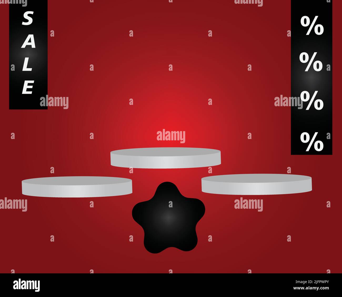 Posta per i social network, vendita di prodotti online, vettore completamente modificabile blu e giallo Illustrazione Vettoriale