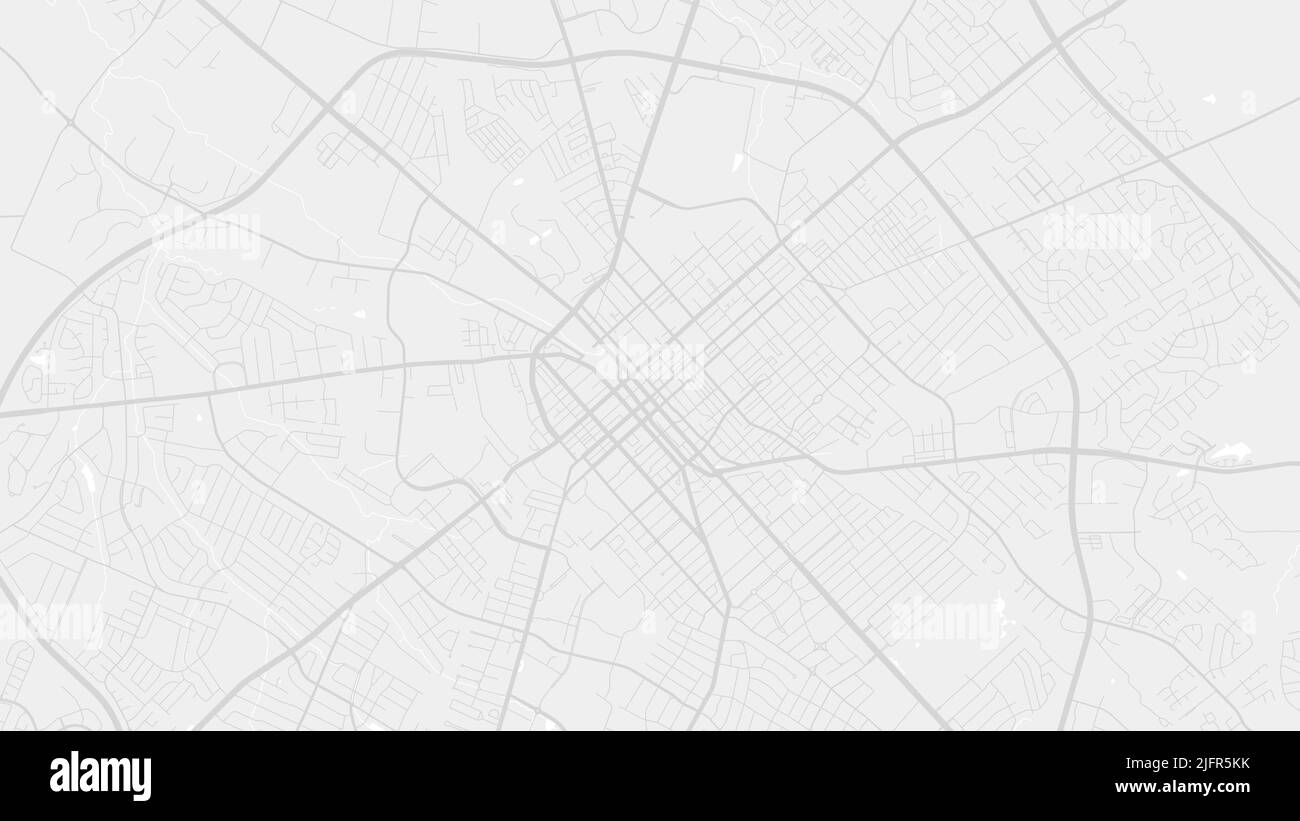 Bianco e grigio chiaro Lexington città area mappa vettoriale di sfondo, strade e acqua illustrazione. Formato widescreen, roadmap digitale con design piatto. Illustrazione Vettoriale