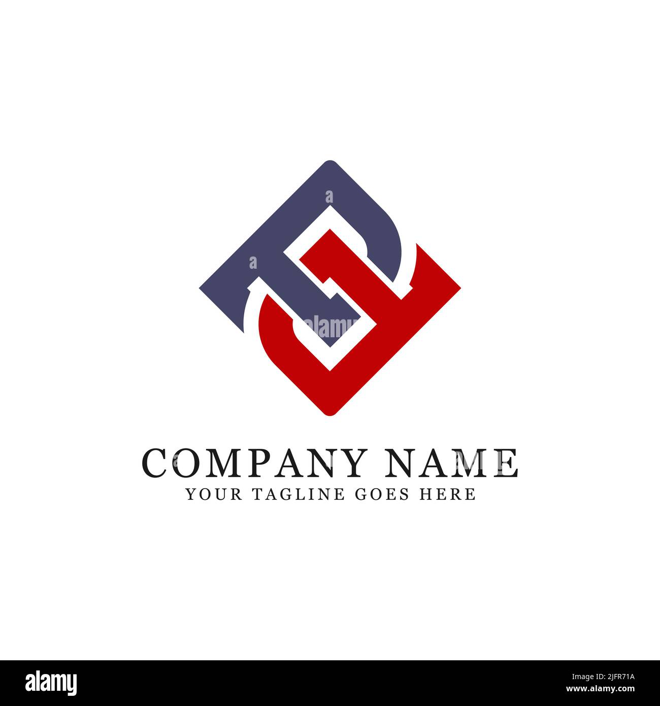 Semplice vettore iniziale del logo della lettera PD, elegante illustrazione vettoriale della lettera P e D. Illustrazione Vettoriale