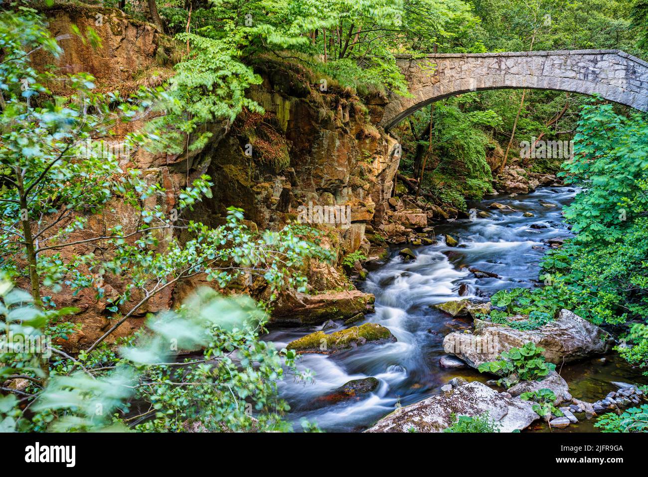 Ausflugsziel Bodetal im Harz Sachsen Anhalt Foto Stock