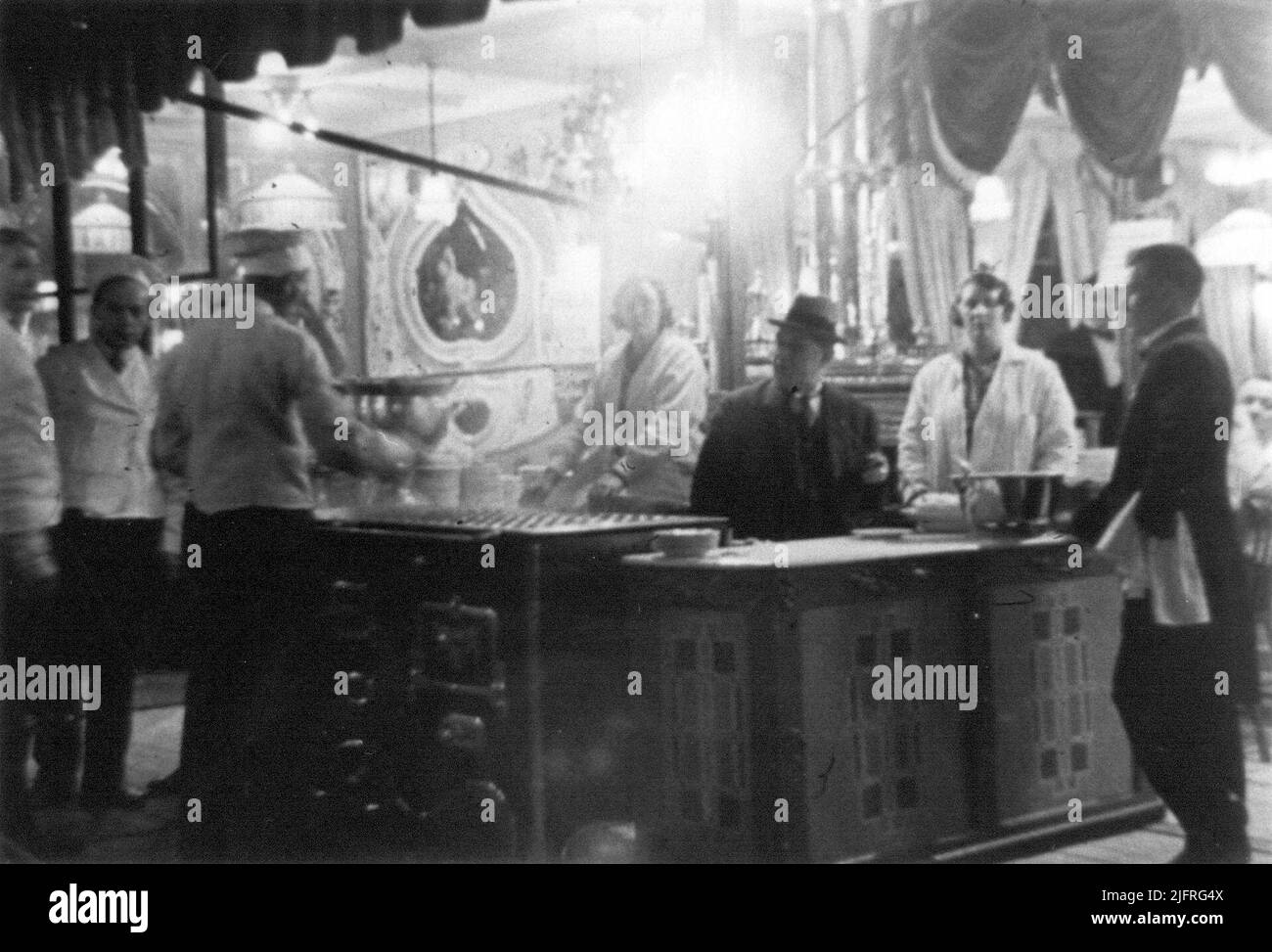 Oliebollenkraam Foto Stock