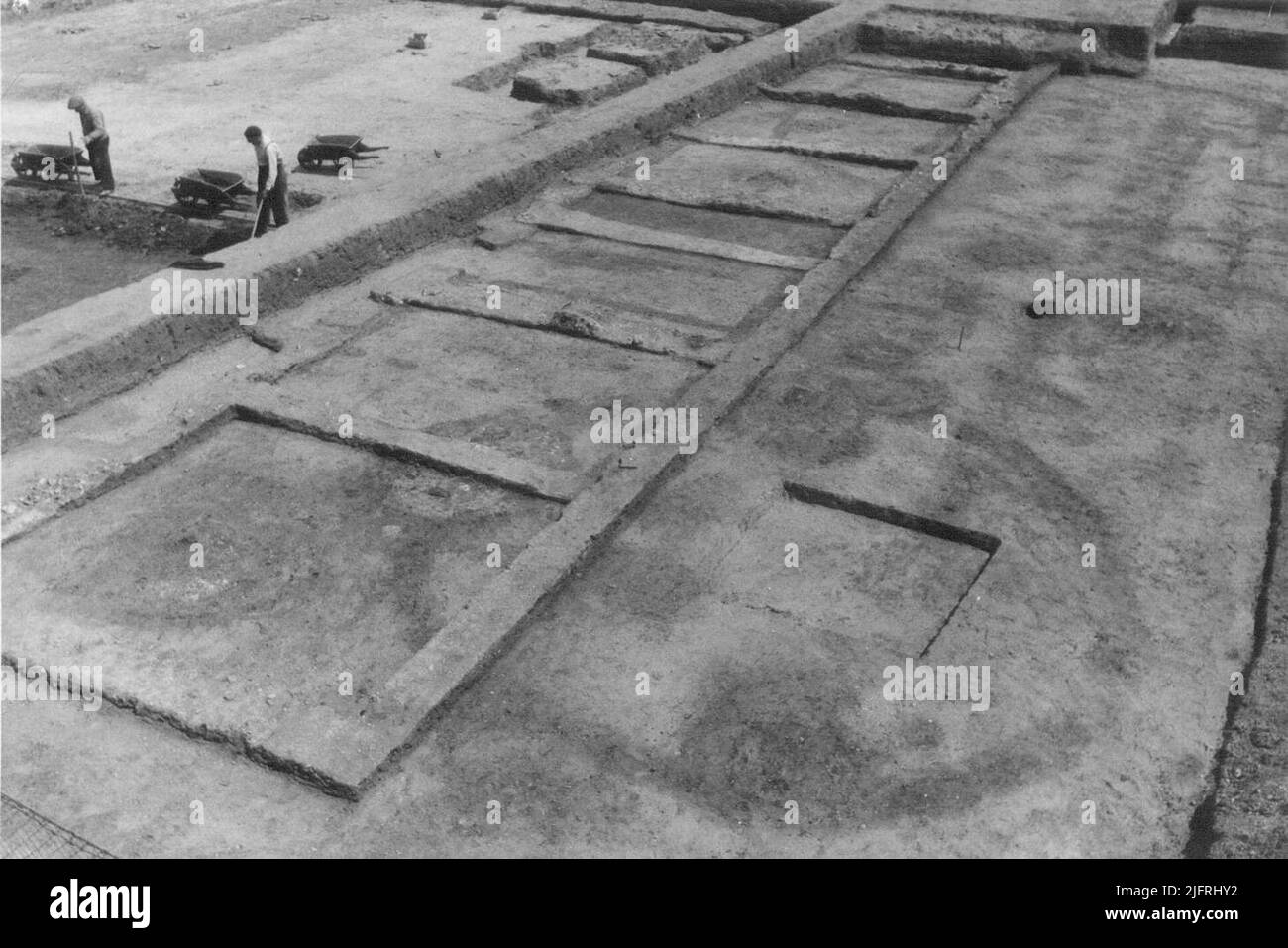 Scavi a Nijmegen-Oost Foto Stock