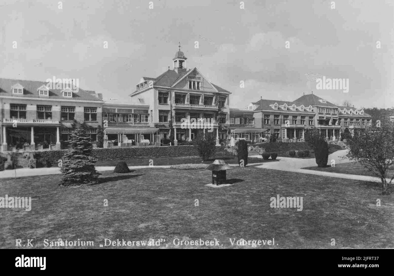 Facciata R.K. Sanatorium 'Dekkerswald' a Groesbeek Foto Stock