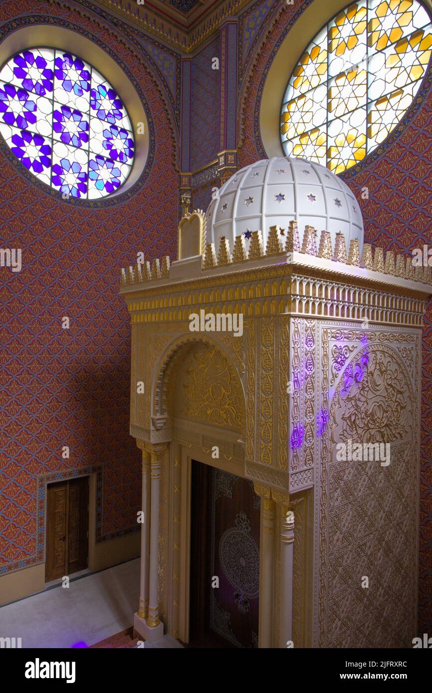 Ungheria, Budapest, Sinagoga di via Rumbach, interno, Foto Stock