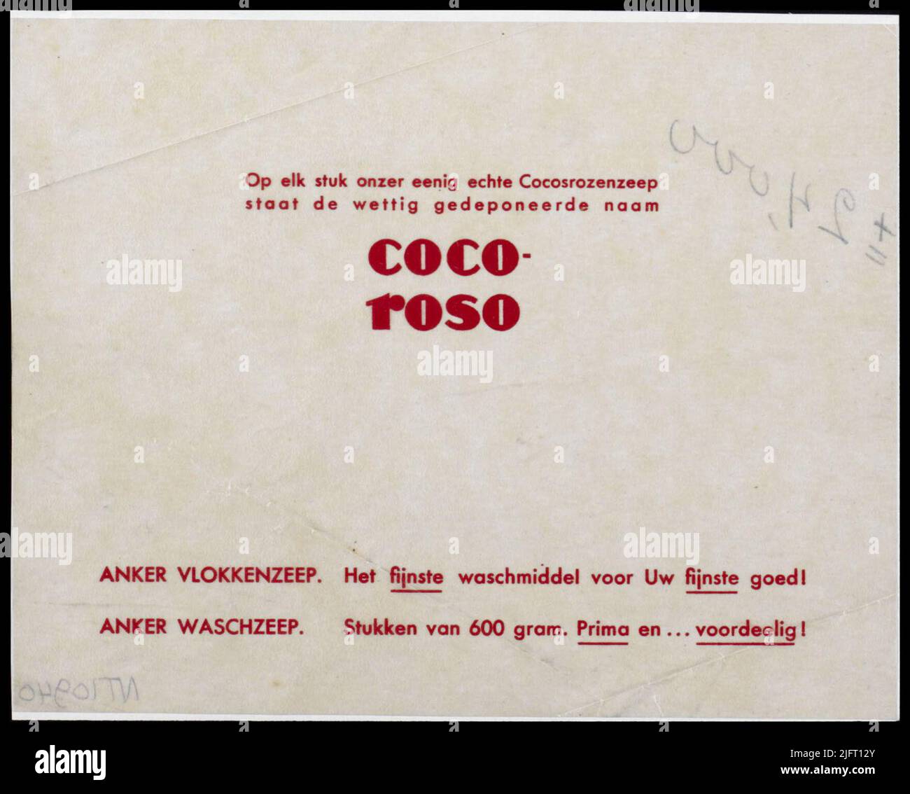 Su ogni pezzo del nostro unico vero sapone di noce di cocco è il nome legalmente depositato Coco-Rosoanker Vlokkenzee. Il waschy più fine per il vostro buono più fine! Sapone Anker wasch. Pezzi di 600 grammi. Grande e ... vantaggioso! Foto Stock
