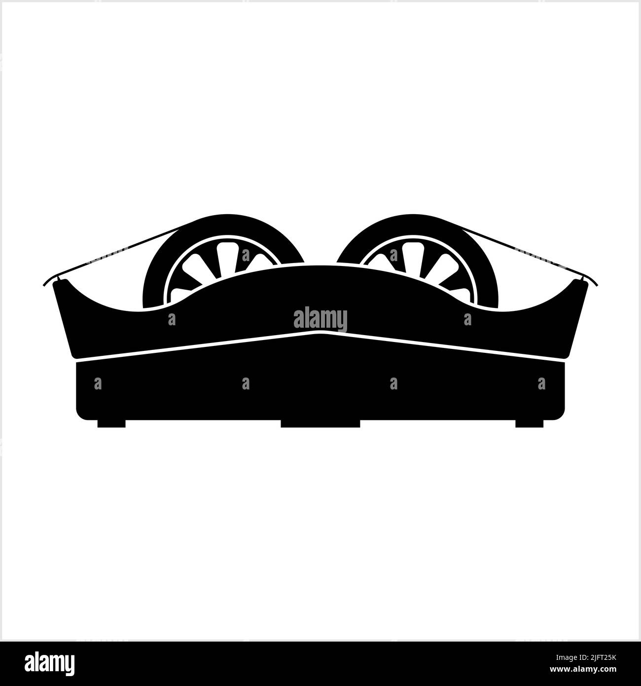 Icona distributore nastro, icona supporto nastro adesivo Illustrazione grafica vettoriale Illustrazione Vettoriale