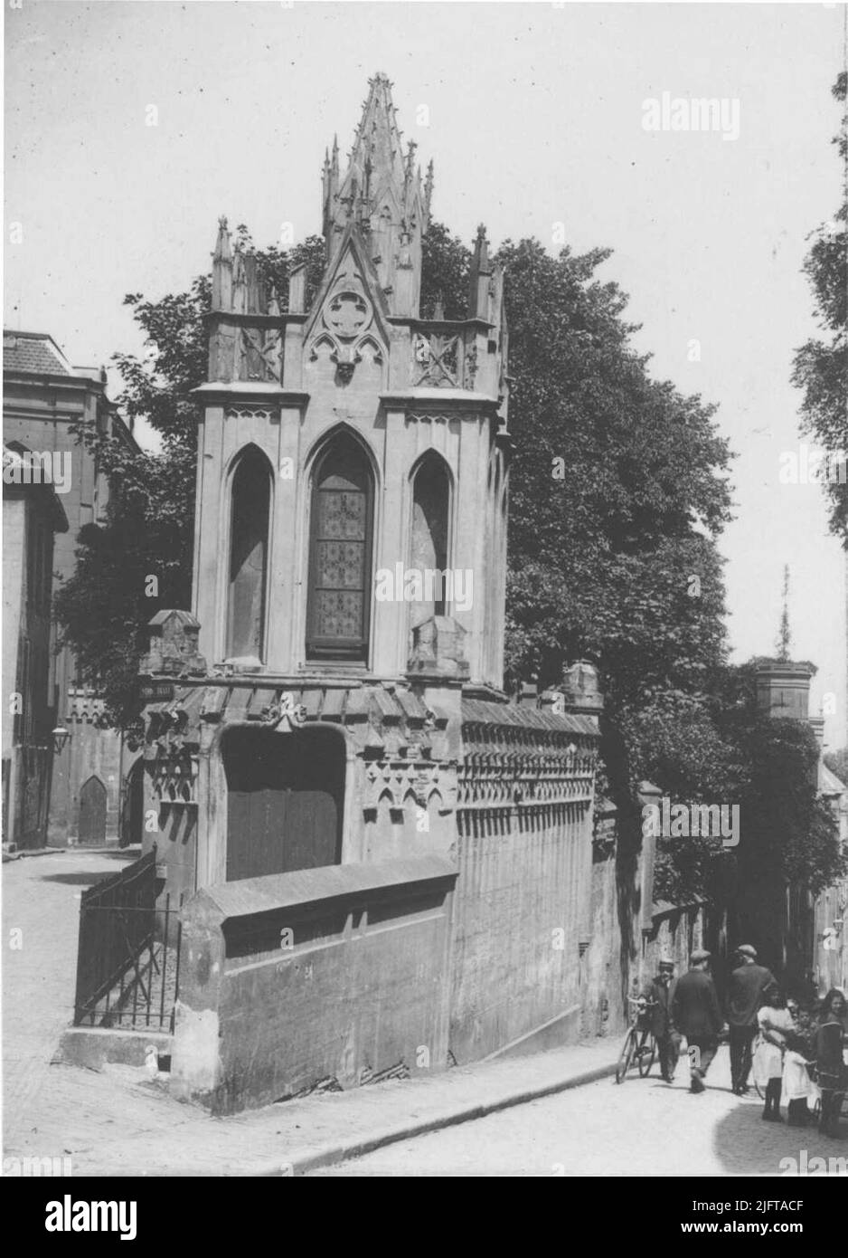 Una parte del Castello di Bat-Bouwe-Zate (Hello Castle) visto in direzione del Waal Foto Stock