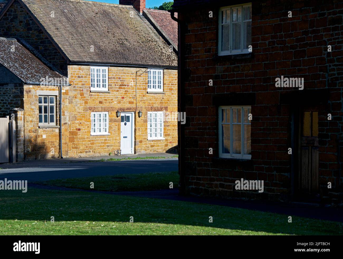 Il villaggio di Lyddington, Rutland, Inghilterra Regno Unito Foto Stock