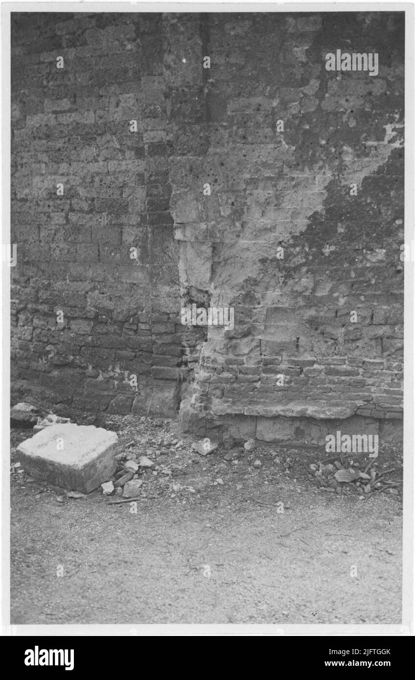 Detriti intorno al Ru'nes van de Kapel, dopo uno Schampschot 10-05-1940 Foto Stock