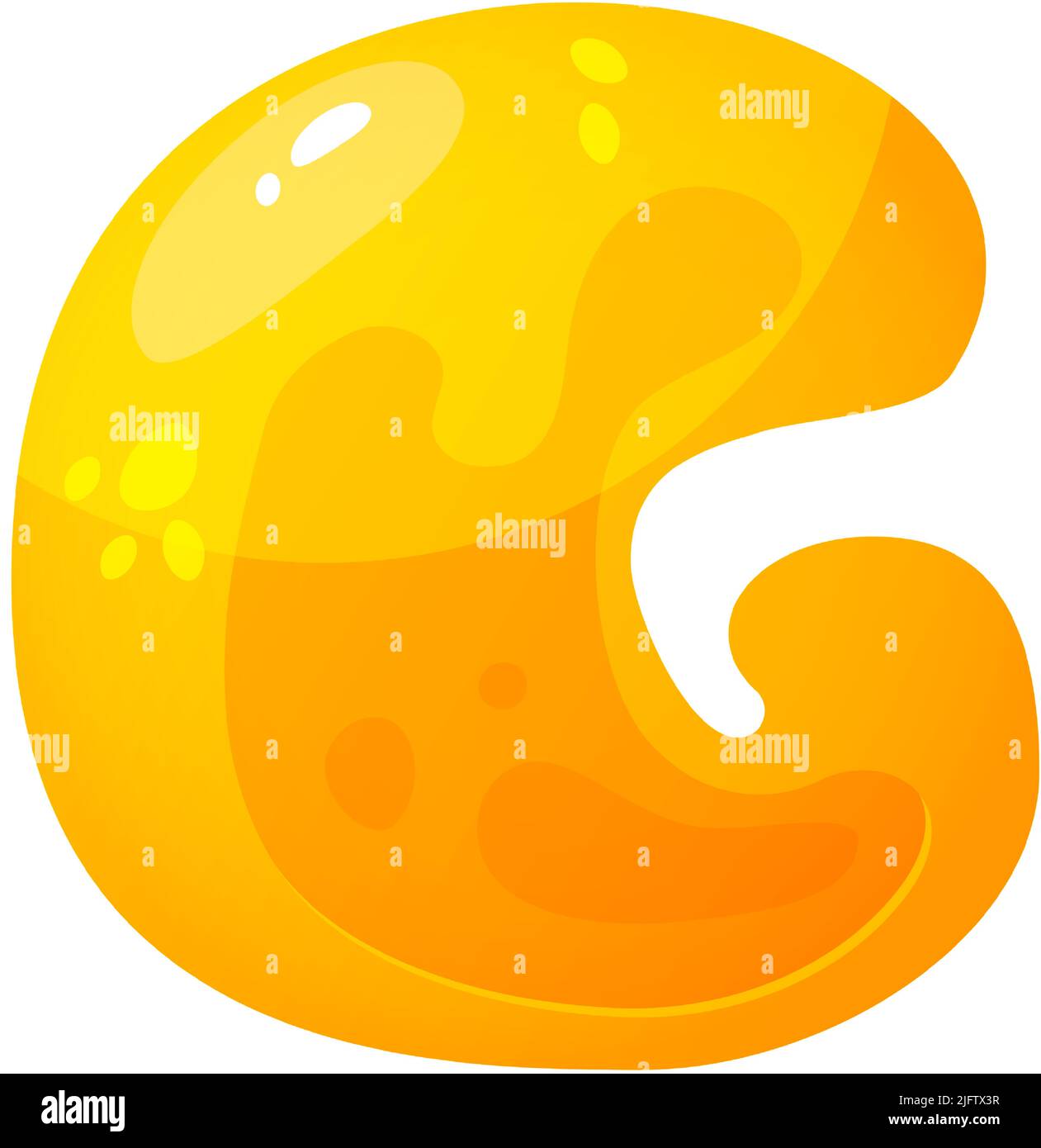 Jelly alfabeti colorati, alfabeto comico per bambini. Carattere Jelly Bright. Tipo di bambini per eventi, promozioni. Illustrazione Vettoriale