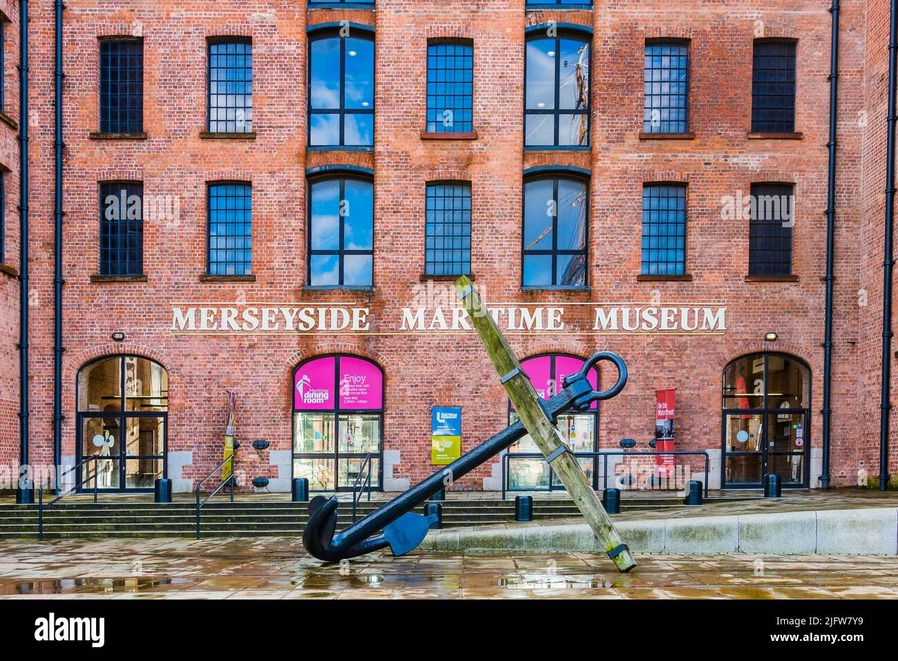 Museo marittimo di Merseyside. Liverpool, Merseyside, Lancashire, Inghilterra, Regno Unito Foto Stock