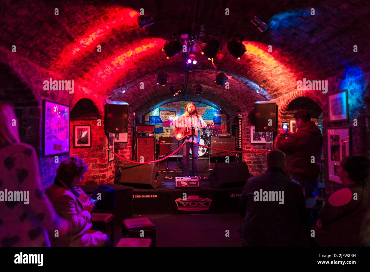 The Cavern Club in Mathew St. Liverpool, Merseyside, Inghilterra, Regno Unito Foto Stock
