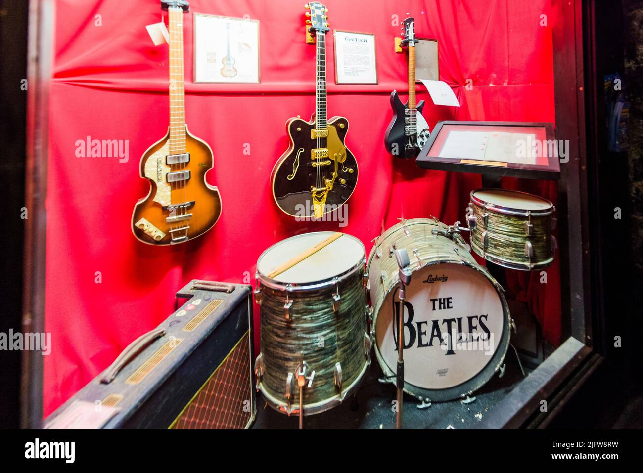 The Cavern Club in Mathew St. Liverpool, Merseyside, Inghilterra, Regno Unito Foto Stock