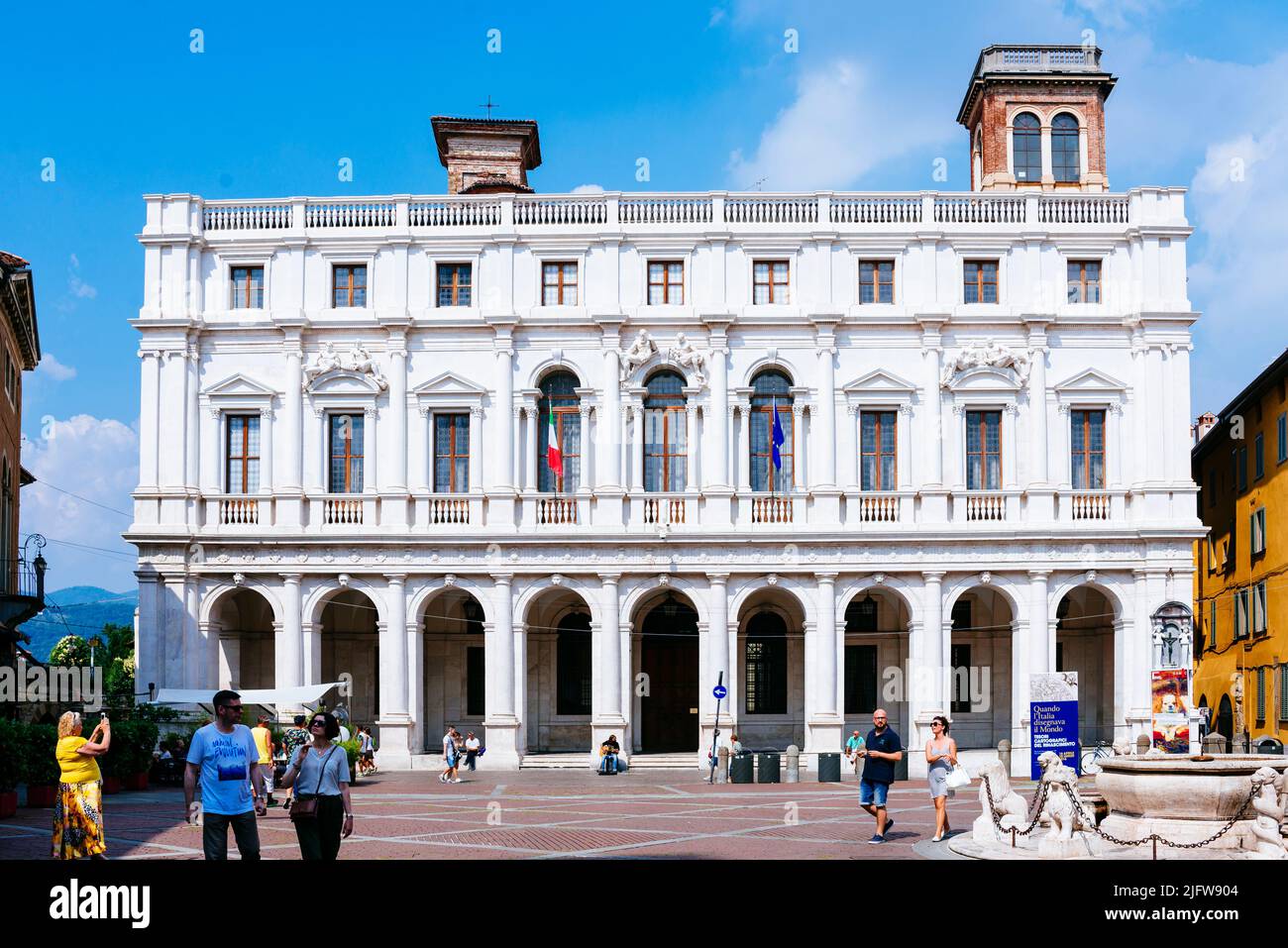 La Biblioteca Civica Angelo mai di Bergamo è la principale istituzione storica di conservazione del circuito della biblioteca bergamasca. Ha la sua sede centrale in Foto Stock