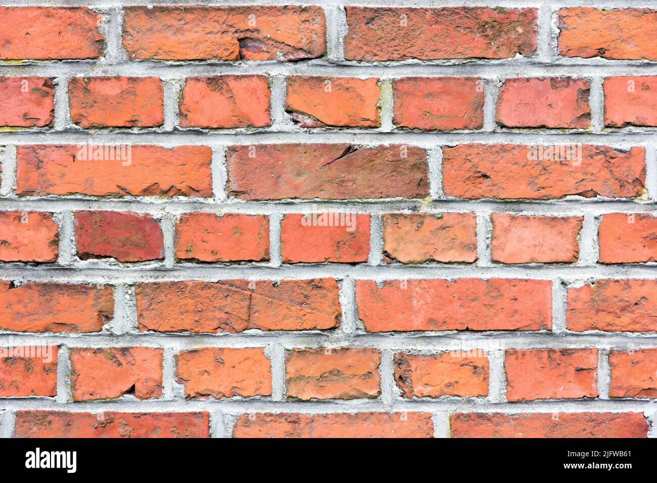 Un muro di fatto di mattoni Foto Stock