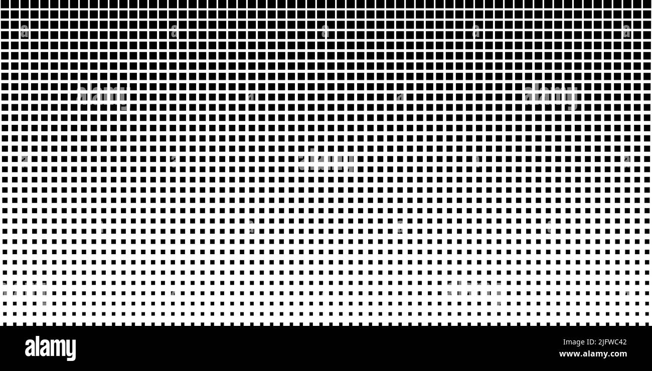 Sfondo quadrato effetto mezzitoni. Colori bianco e nero Illustrazione Vettoriale
