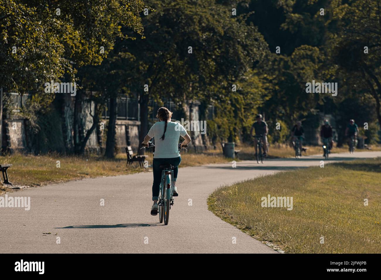 ciclista Foto Stock