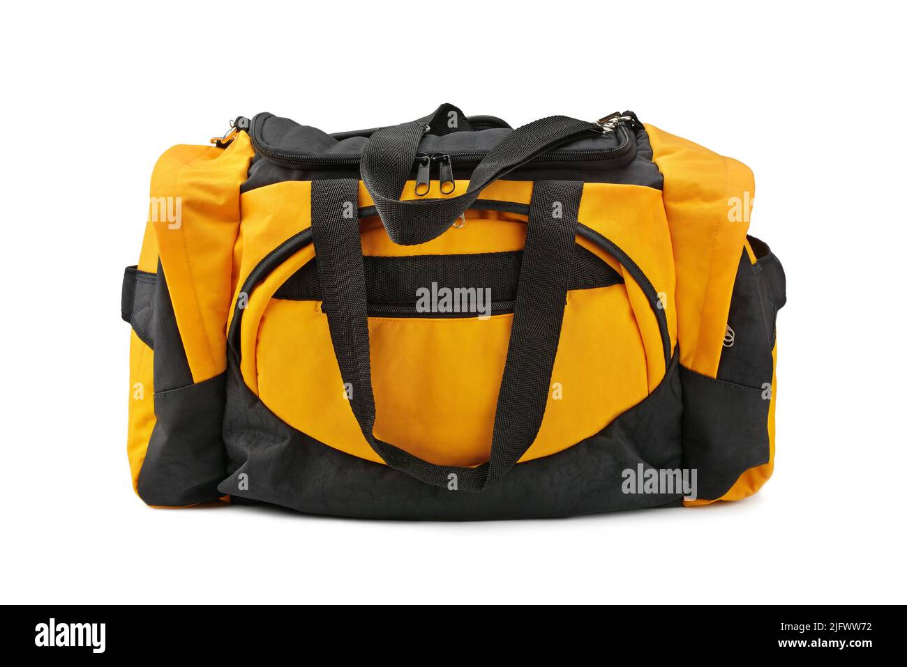 borsa sportiva isolata su sfondo bianco Foto Stock