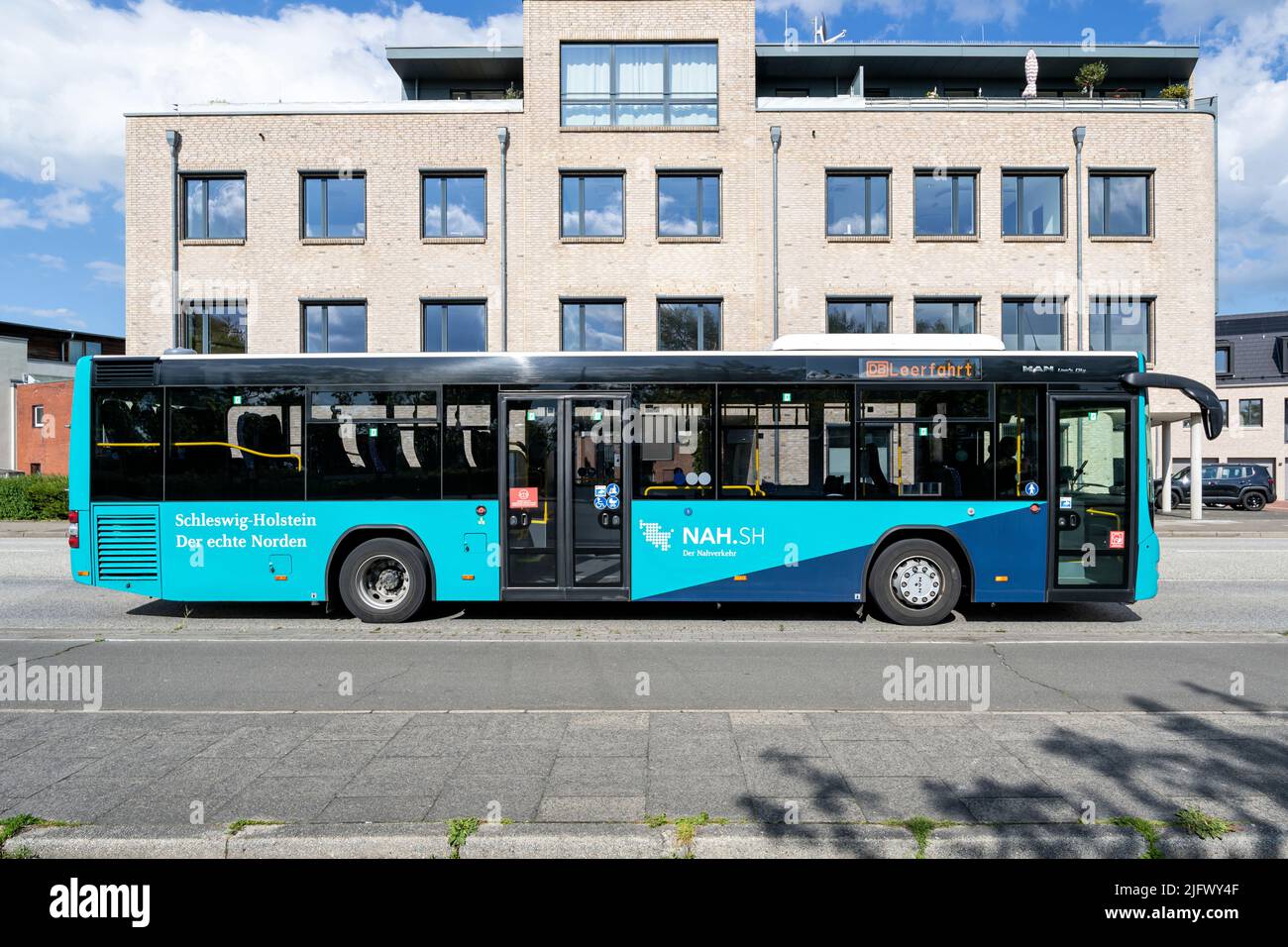 NAH.SH MAN Lion’s City bus a Eckernförde, Germania Foto Stock