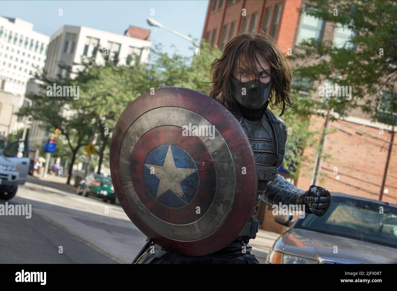 SEBASTIAN STAN, CAPITANO AMERICA: IL SOLDATO INVERNALE, 2014 Foto Stock