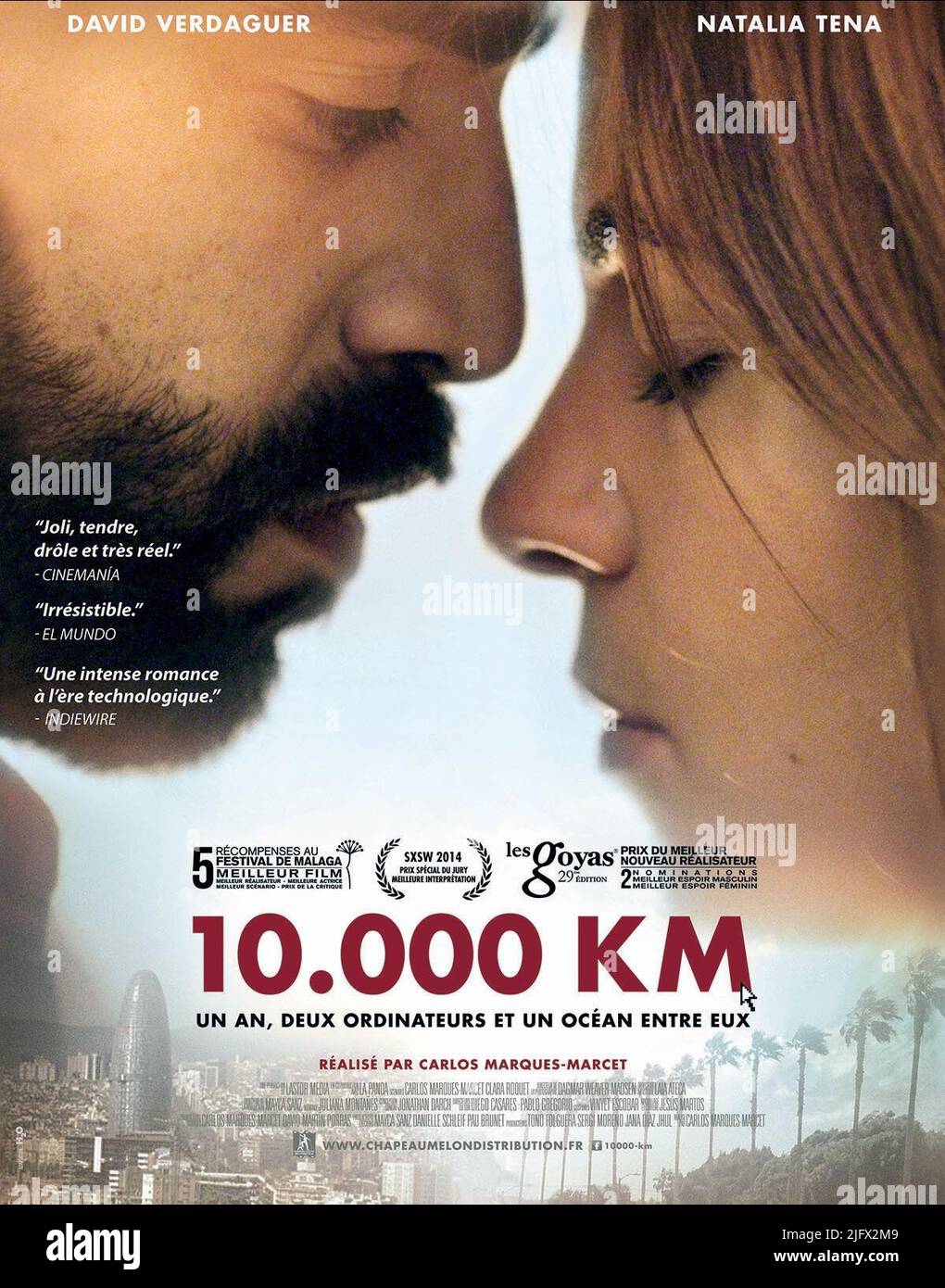 DAVID VERDAGUER, NATALIA TENA POSTER, 10.000 km, 2014 Foto Stock