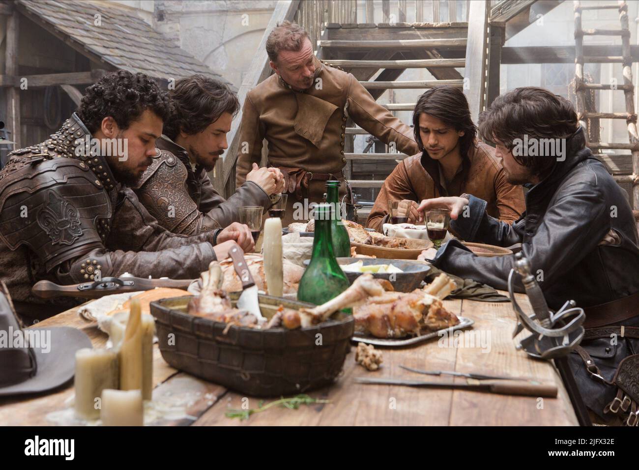 HOWARD CHARLES, SANTIAGO CABRERA, HUGO SPEER, LUKE PASQUALINO, TOM BURKE, I MOSCHETTIERI : STAGIONE 1, 2014 Foto Stock