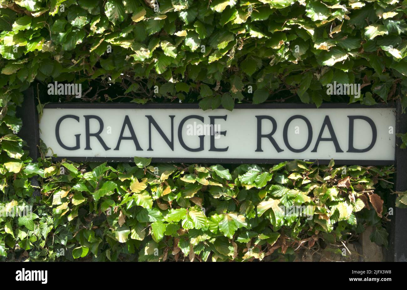Cartello per Grange Road, giugno 2022 Foto Stock