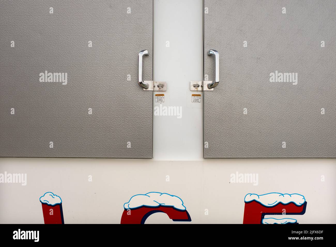 Congelatore per conservazione del ghiaccio Foto Stock