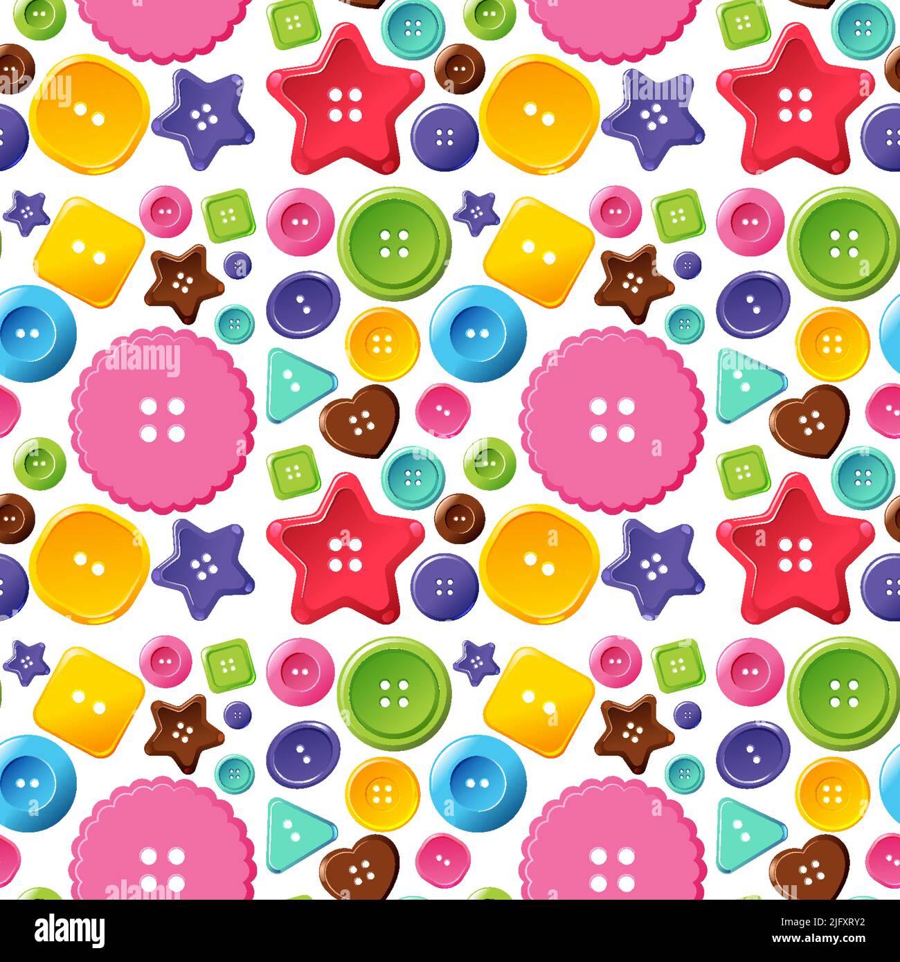 Pulsanti colorati illustrazione del motivo trasparente Illustrazione Vettoriale