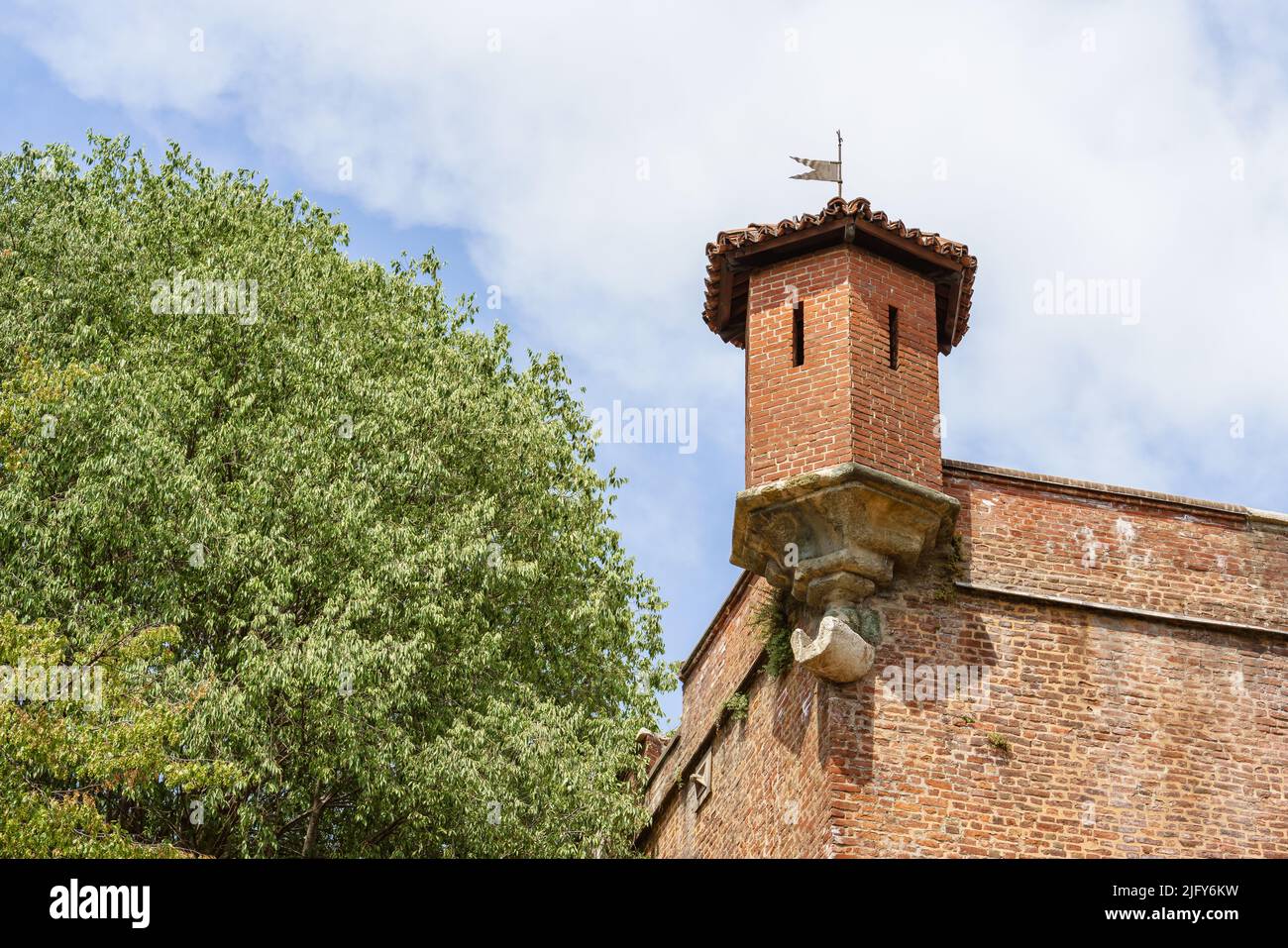 Vista parziale dell'esterno della Mastio de la Cittadella di Torino Foto Stock