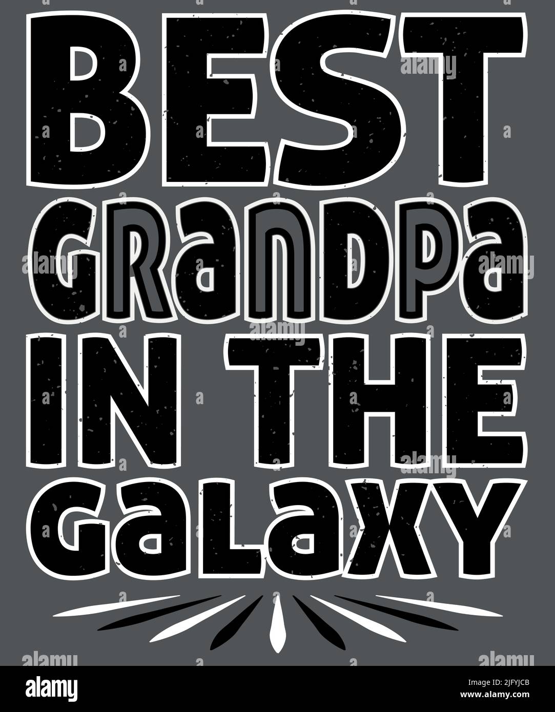 Modello di stampa per la stampa di T-Shirt di Typography del nonno, modello di T-Shirt del nonno, camicie divertenti del nonno Illustrazione Vettoriale