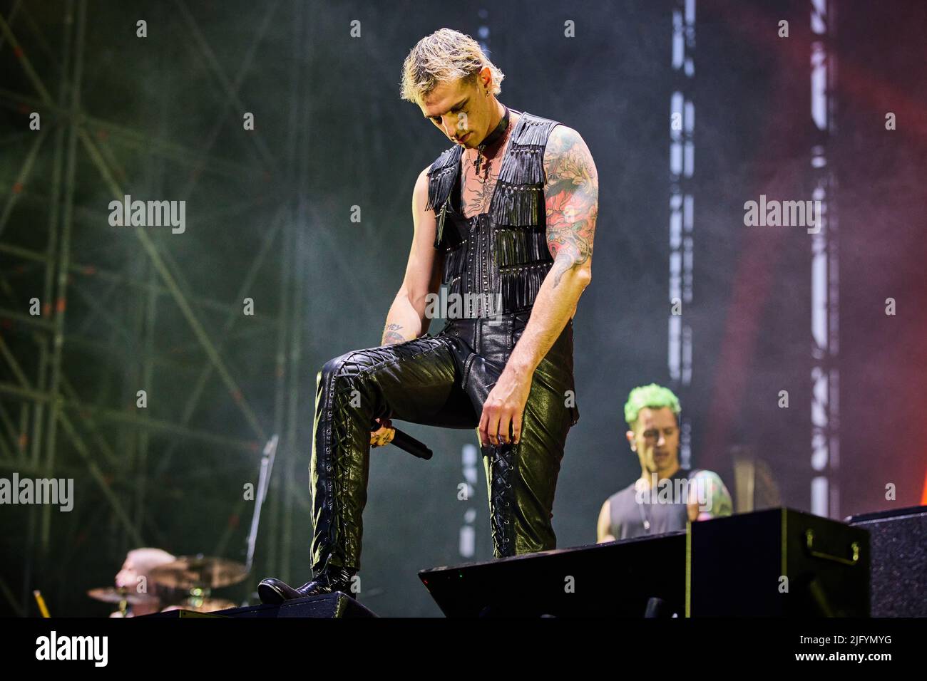 Achille Lauro in concerto all'Ippodromo di San Siro di Milano, foto di Marco Arici Foto Stock