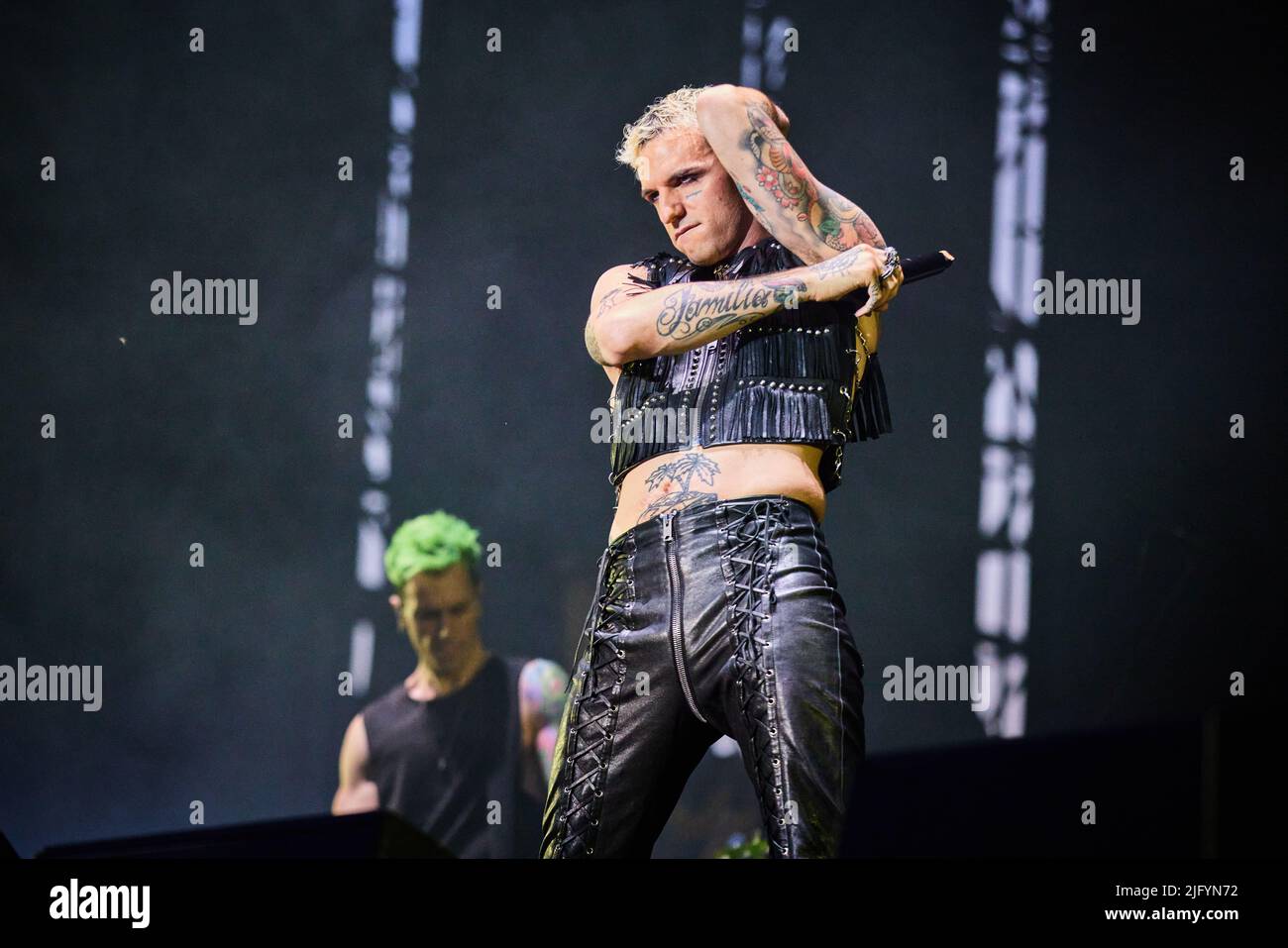 Achille Lauro in concerto all'Ippodromo di San Siro di Milano, foto di Marco Arici Foto Stock