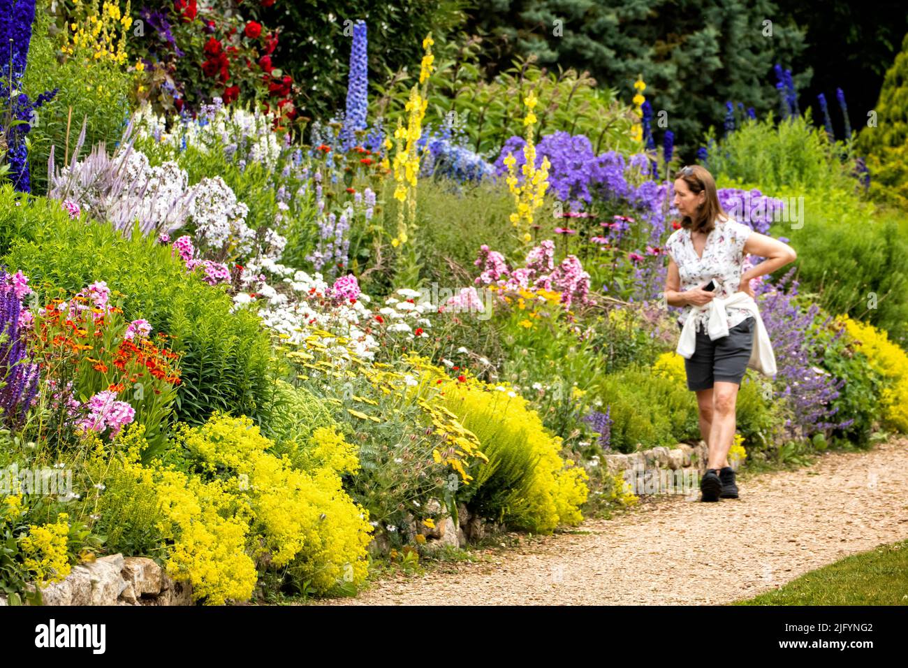 Waterperry giardino vicino Oxford Regno Unito in estate Foto Stock