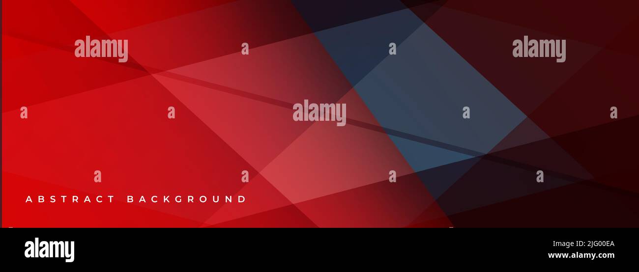 Sfondo astratto rosso scuro. Bandiera rossa moderna astratta larga con forme geometriche. Illustrazione vettoriale Illustrazione Vettoriale