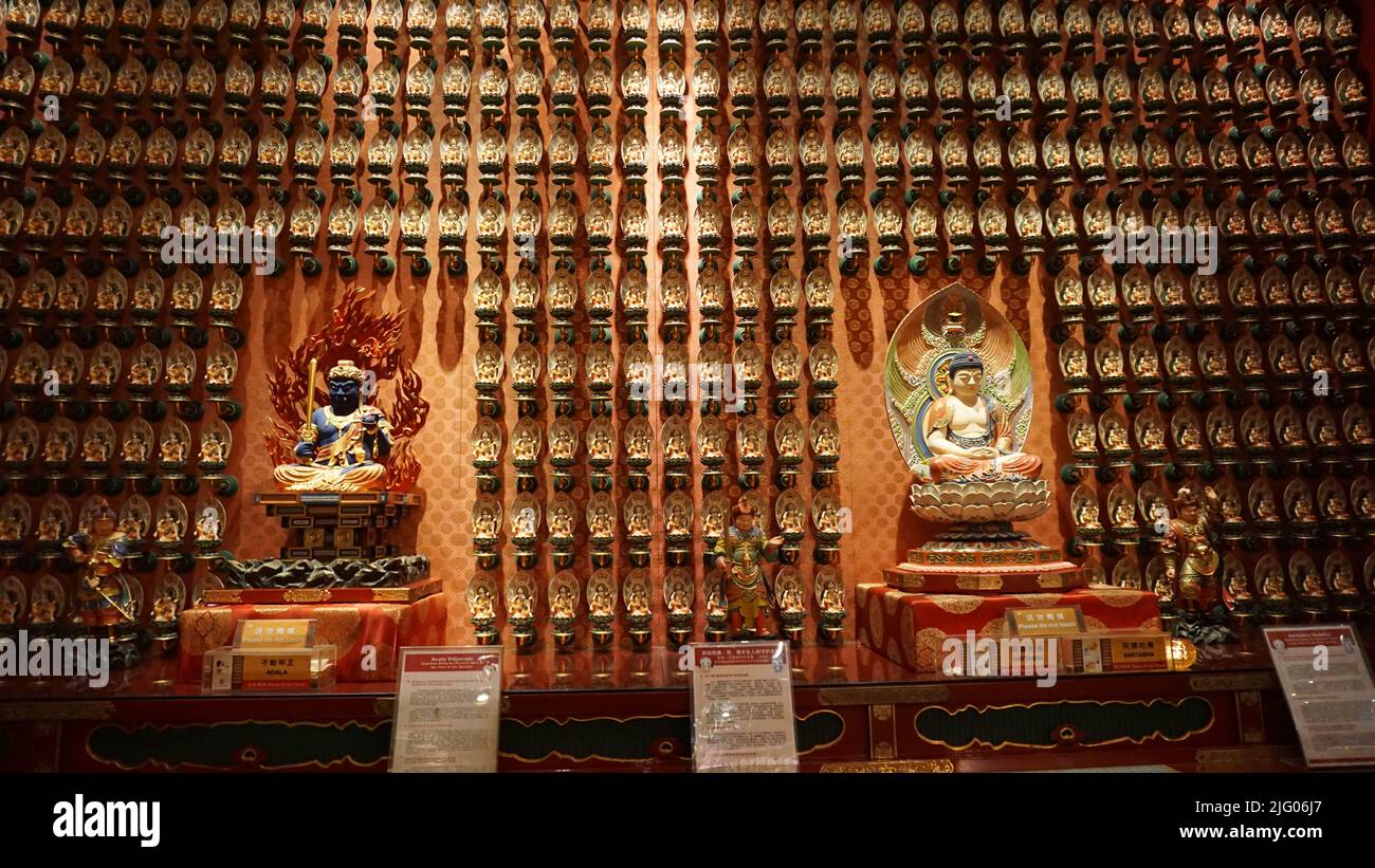 Una mente disciplinata porta felicità - budhismo Foto Stock