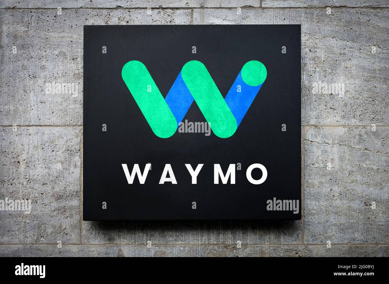 Logo aziendale Waymo Foto Stock