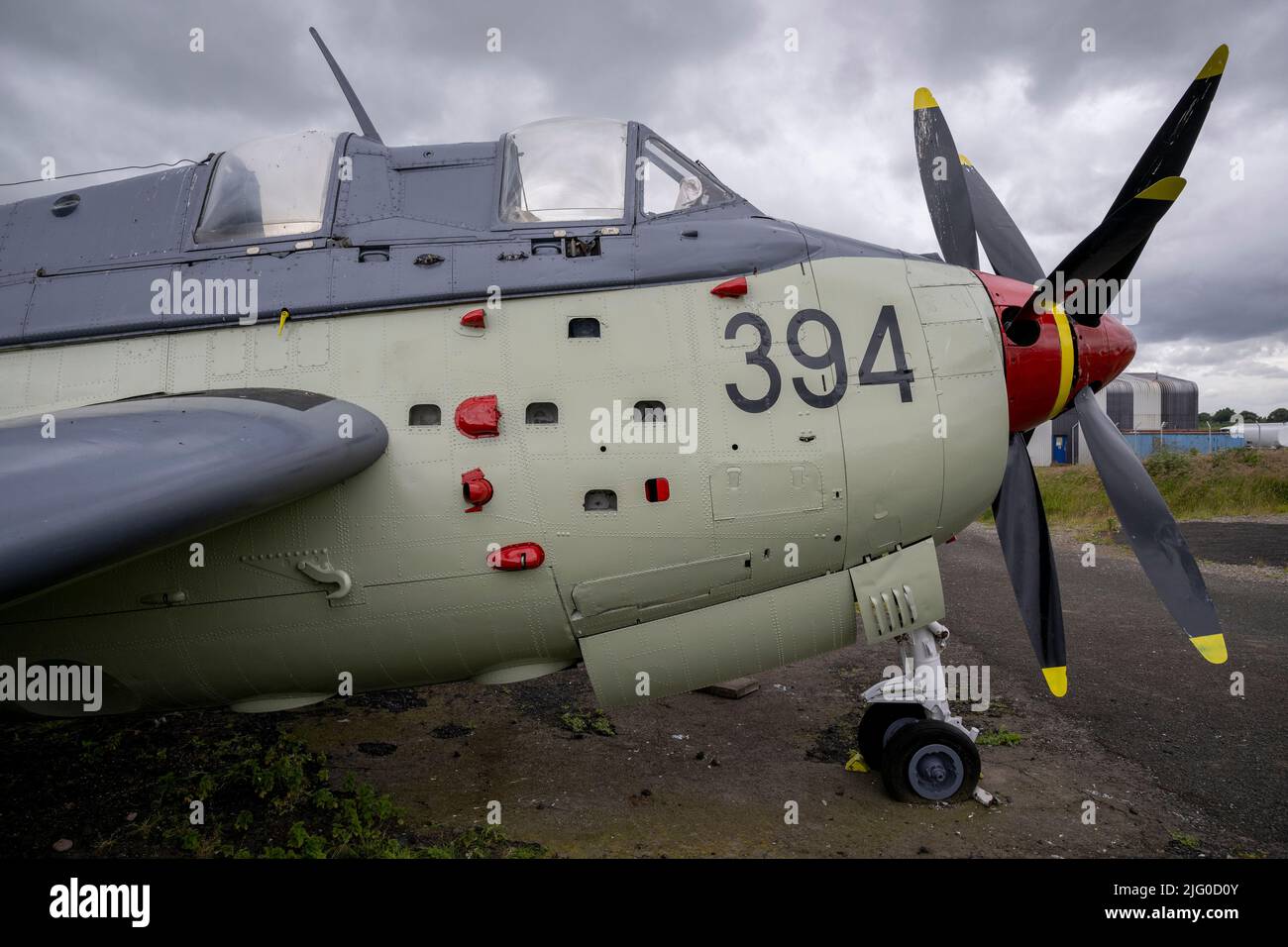 Fairey Gannet ECM.6 XA459 al Solway Aviation Museum Foto Stock