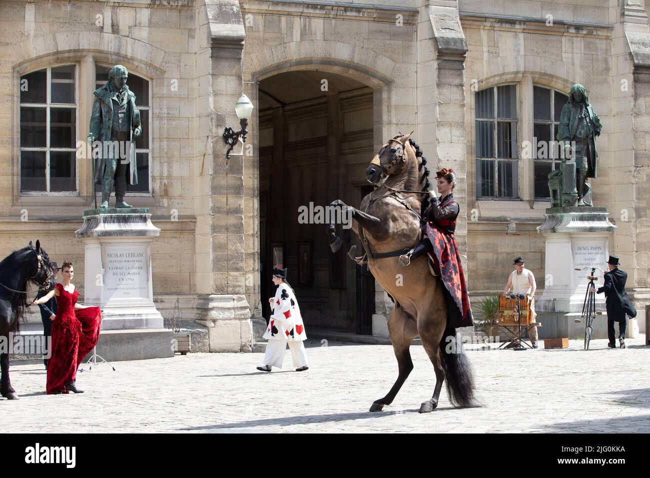 Parigi, Francia, il 5th luglio 2022, sfilata di moda Franck Sorbier, Couture Fall-Winter 22/23, Francois Loock/Alamy Credit: Loock francois/Alamy Live News Foto Stock