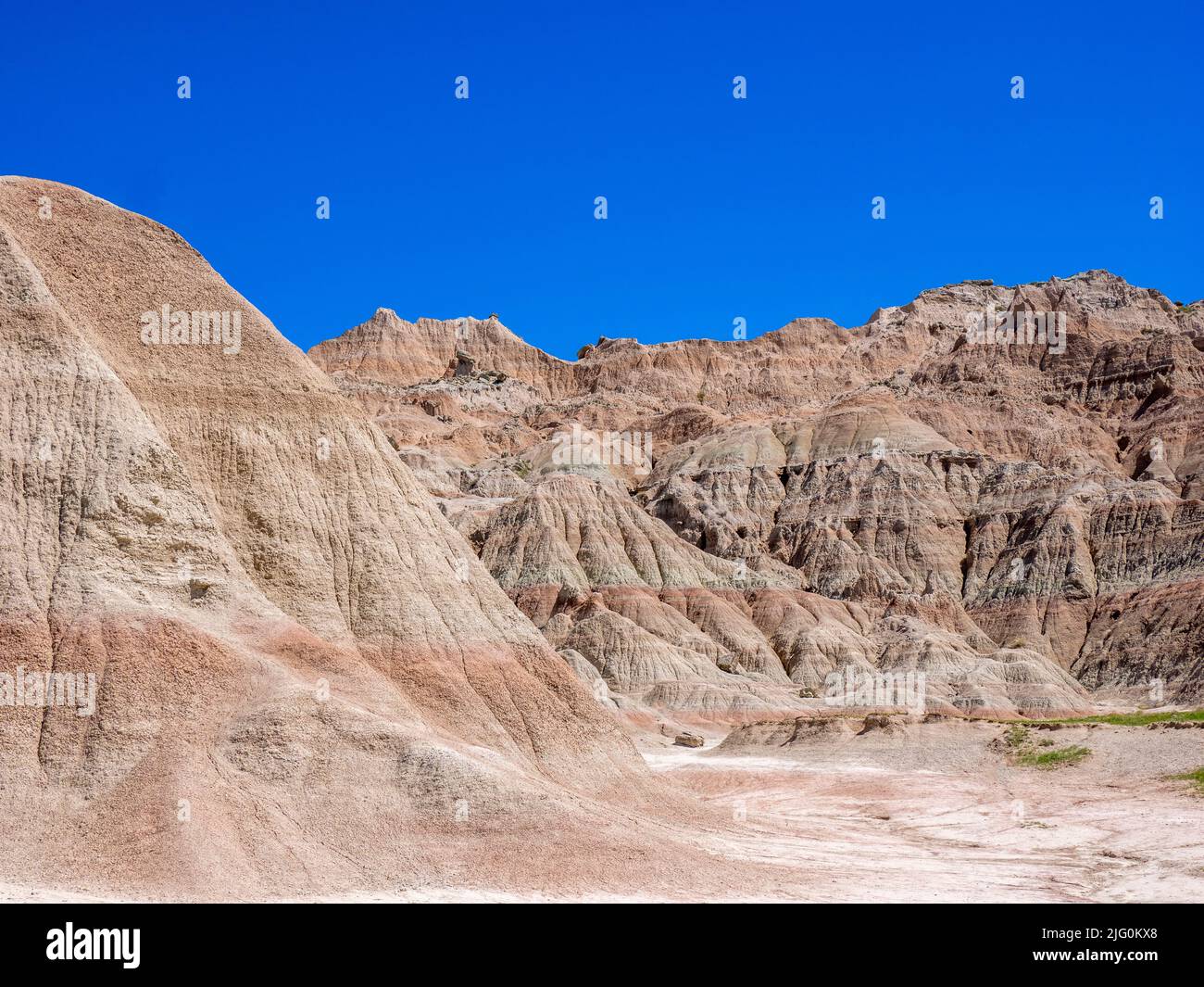 Saddle Pass Trailhead area nel Badlands National Park nel South Dakota USA Foto Stock