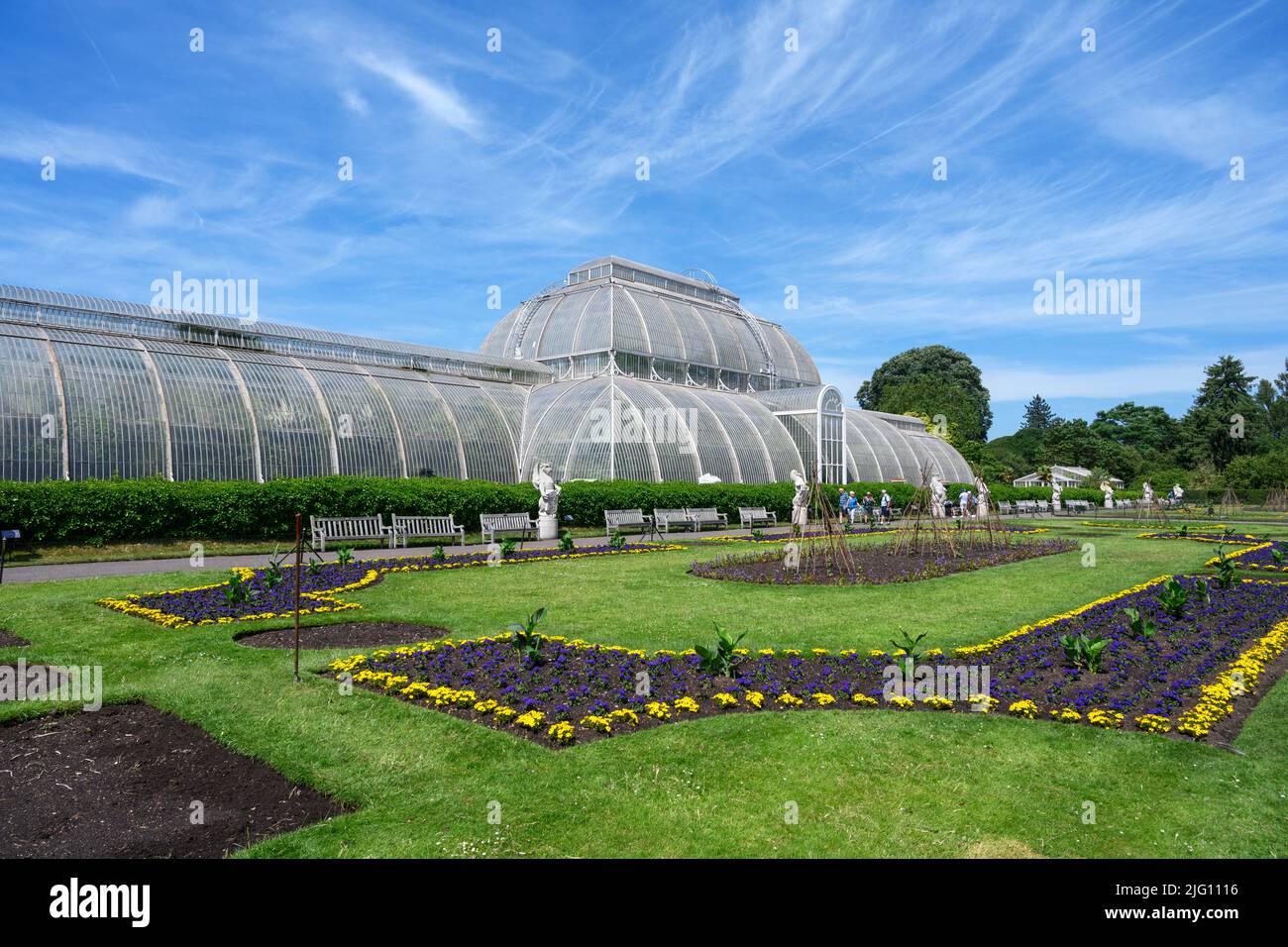 Palm House, Kew Gardens, Richmond, Londra, Inghilterra, REGNO UNITO Foto Stock