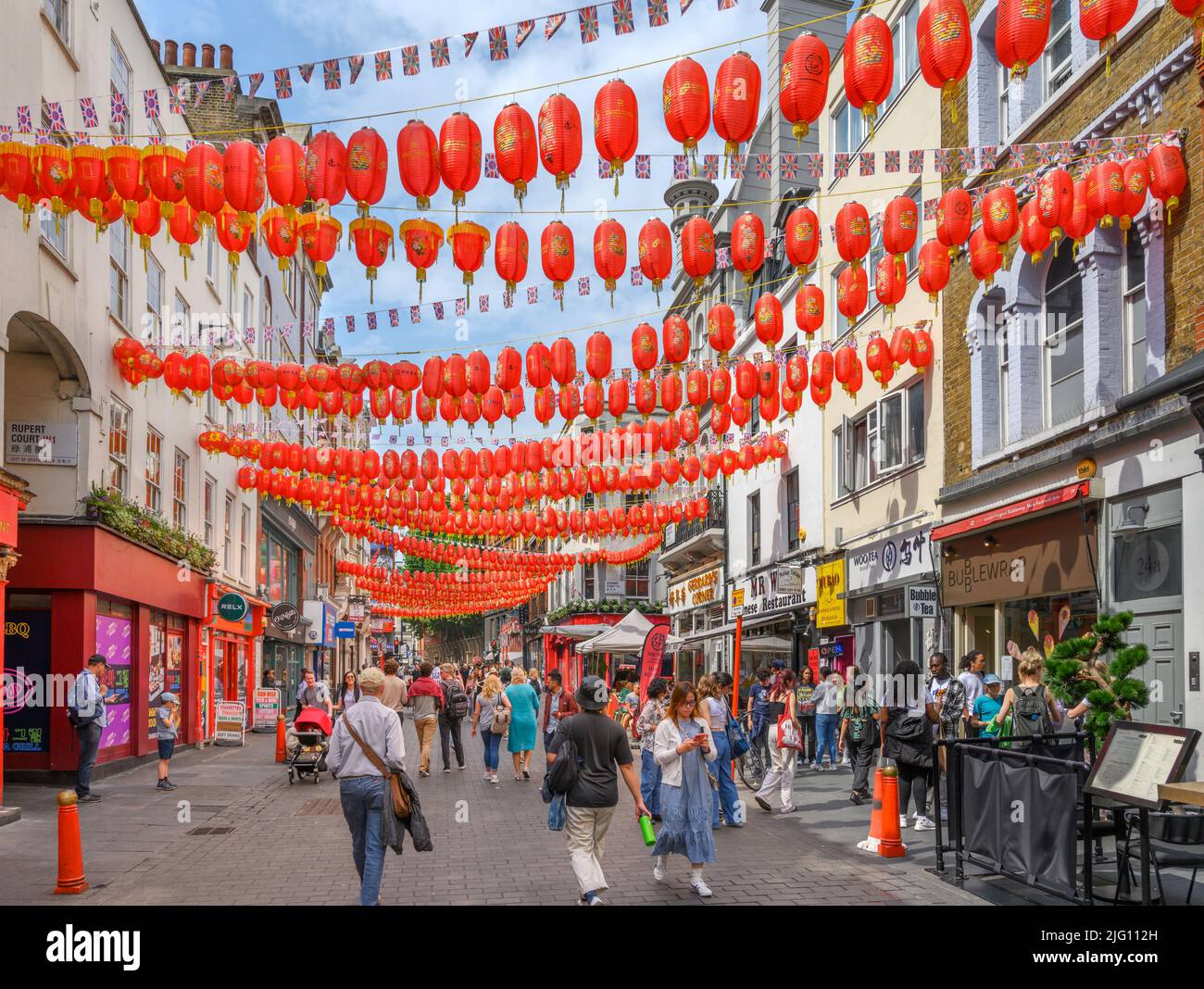 Chinatown, Wardour Street, Soho, Londra, Inghilterra, REGNO UNITO Foto Stock