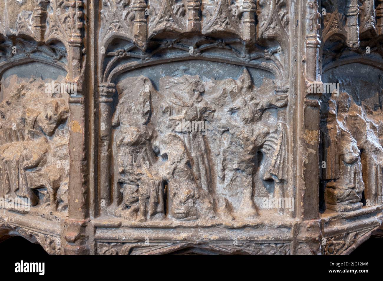 Chiesa di tutti i Santi, Laxfield, Suffolk, Inghilterra, Gran Bretagna Foto Stock