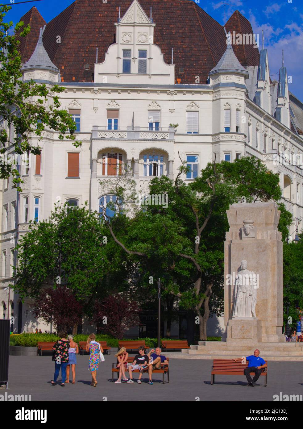 Ungheria, Budapest, Piazza dei Martiri Foto Stock