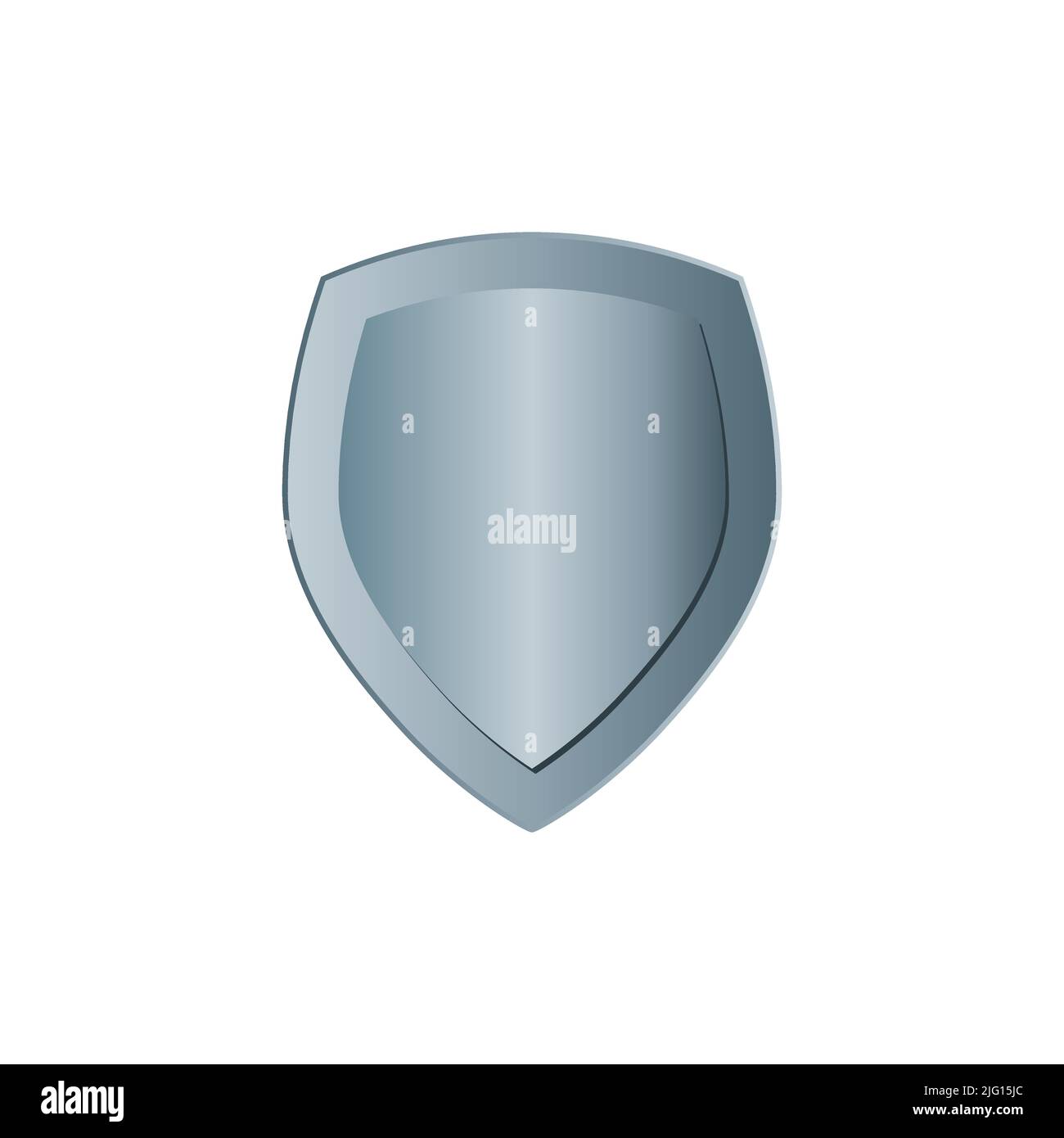 Protezione in acciaio protetta. Icona in acciaio con badge di sicurezza Illustrazione Vettoriale