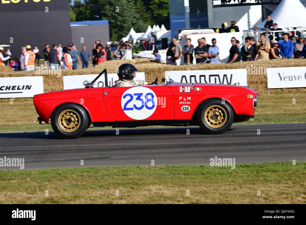 Federico Buratti, Lancia Fulvia Barchetta F&M, Lancia - 20 anni di dominio, una celebrazione dei successi di rally di Lancia dal 1972 alla sua finale WRC Foto Stock