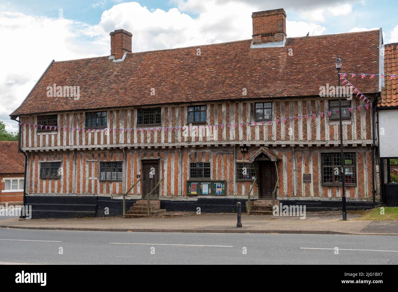 Laxfield Guildhall Museum, Laxfield, Suffolk, Inghilterra Foto Stock